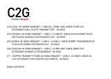 C2G 30019 El manual del propietario