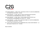 C2G 30020 El manual del propietario