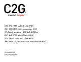 C2G 4X2 HDMI Matrix Switch - 4K 30Hz El manual del propietario