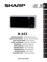Sharp R-343S Mikrowelle El manual del propietario