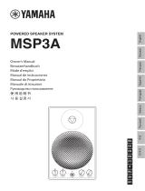 Yamaha MSP3A Powered Speaker System El manual del propietario