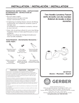 Gerber Classics Two Handle Lavatory Faucet Manual de usuario
