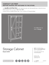 Sauder Storage Cabinet Instrucciones de operación
