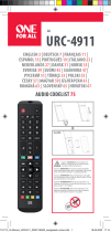 Emos URC-4911 TV Replacement Remote Manual de usuario