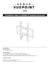 Sanus VUEPOINT F22 Manual de usuario
