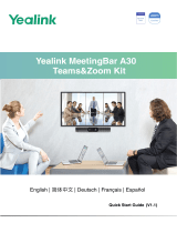 Yealink Yealink MeetingBar A30 Teams&Zoom Kit (EN, CN, DE, FR, ES) V1.1 Guía de inicio rápido
