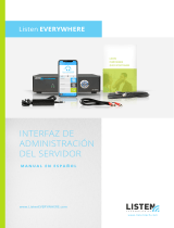 Listen Technologies Listen EVERYWHERE Server Admin Interface El manual del propietario