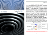 Vortex VX 2400LP Series Manual de usuario