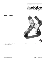 Metabo RBE 12-180 Instrucciones de operación