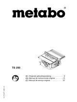 Metabo TS 250 El manual del propietario