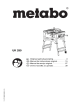 Metabo UK 290 Instrucciones de operación