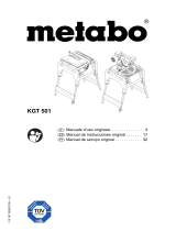 Metabo KGT 501 Instrucciones de operación
