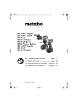 Metabo BS 18 LT Instrucciones de operación
