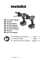Metabo BS 18 LTX-X3 Quick Operating Instructions Manual