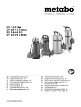 Metabo Schmutzwasserpumpe SP 28-50 SG Inox Instrucciones de operación