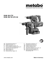 Metabo KHA 36-18 LTX 32 Instrucciones de operación