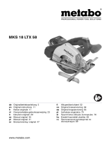 Metabo MKS 18 LTX 58 Instrucciones de operación