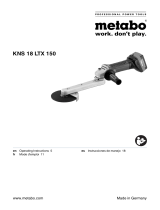Metabo KNS 18 LTX 150 Instrucciones de operación