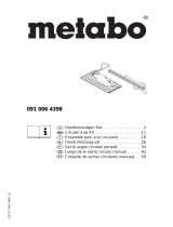 Metabo Circular saw set FLEXO 500 Instrucciones de operación