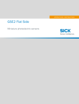 SICK GSE2 Flat Side Miniature photoelectric sensors Instrucciones de operación