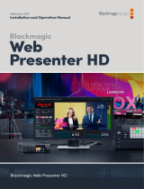 Blackmagic Web Presenter HD  Manual de usuario