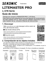 Sekonic L-478DR-U-EL LiteMaster Pro Guía de inicio rápido