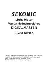 Sekonic L-758DR DIGITALMASTER Light Meter Instrucciones de operación