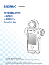Sekonic SpeedMaster L-858D-U + RT-20PW Transmitter Module Bundle Kit Instrucciones de operación