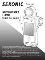 Sekonic SpeedMaster L-858D-U + RT-20PW Transmitter Module Bundle Kit Guía de inicio rápido