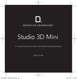 Definitive Technology Studio 3D Mini Guía de instalación