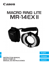 Canon Macro Ring Lite MR-14EX II Manual de usuario