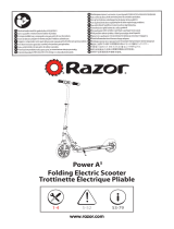 Razor POWER A5 ELECTRIC SCOOTER BLACK LA Manual de usuario