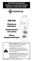 Greenlee CM-330 Clamp-on Ammeter Manual de usuario