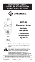 Greenlee CMT-90 Clamp-on Meter Manual de usuario