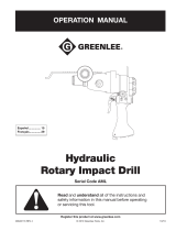 Greenlee HID6506 - 42309 Rotary Impact Drill Manual de usuario