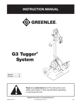 Greenlee G3 Tugger Manual Manual de usuario