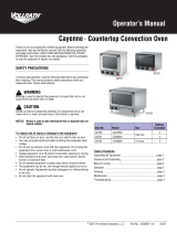 Vollrath Oven, Cayenne®, Convection Manual de usuario