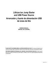Schumacher FR01544 Lithium Ion Jump Starter and USB Power Source El manual del propietario