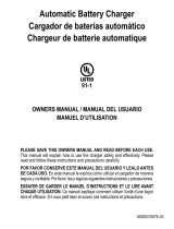 Schumacher FR01333 Automatic Battery Charger SC1300 Automatic Battery Charger UL 91-1 El manual del propietario