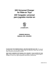 Schumacher CR8 24V Universal Charger for Ride-on Toys UL 1-2 El manual del propietario