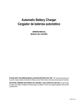 Schumacher FR01538 Automatic Battery Charger El manual del propietario