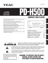 TEAC PD-H500 El manual del propietario