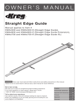 Kreg Straight Edge Guide Extension Manual de usuario