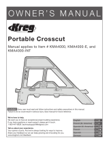 Kreg Portable Crosscut Manual de usuario