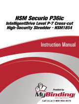 MyBinding Hsm Securio P36 Level 6 High Security Cross Cut Instrucciones de operación