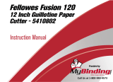 MyBinding Fellowes Fusion 120 Paper Cutter Manual de usuario