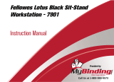 MyBinding Fellowes 7901 Lotus Black Sit Stand Workstation Manual de usuario