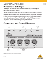 Behringer HA400 Microamp El manual del propietario