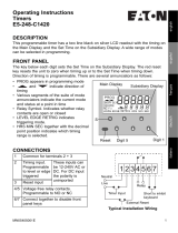 Eaton E5-248-C1420 Instrucciones de operación