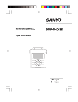 Sanyo DMP-M400SD Manual de usuario